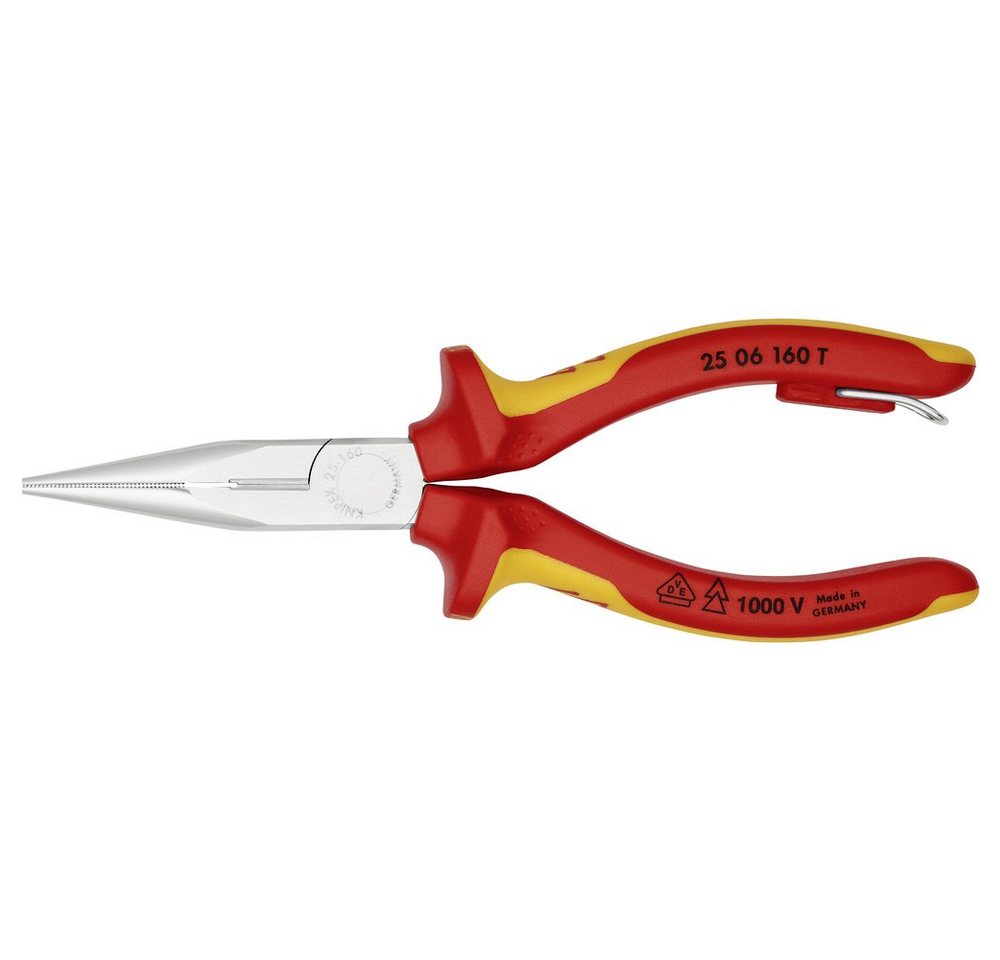 Thumbnail - Knipex Flachzange Knipex 25 06 160 T Elektronik- u. Feinmechanik Flachrundzange Chrom-V
