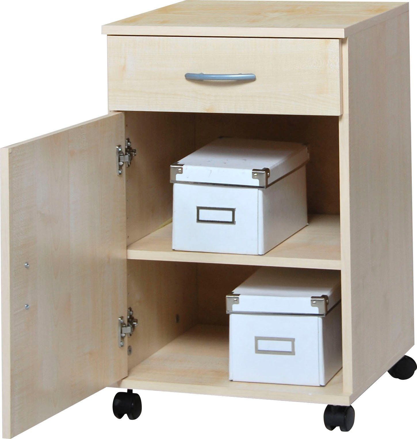 VOGL Möbelfabrik Rollcontainer Barrie, Bürocontainer, (1 St), verschiedene Ausführungen, mit Schubladen, Höhe 67 cm, Made in Germany