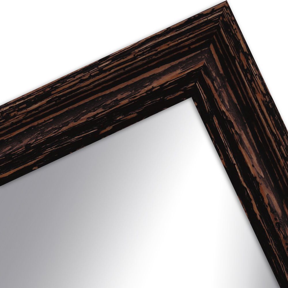 WANDStyle Wandspiegel H740, Schwarz, aus Massivholz günstig online kaufen
