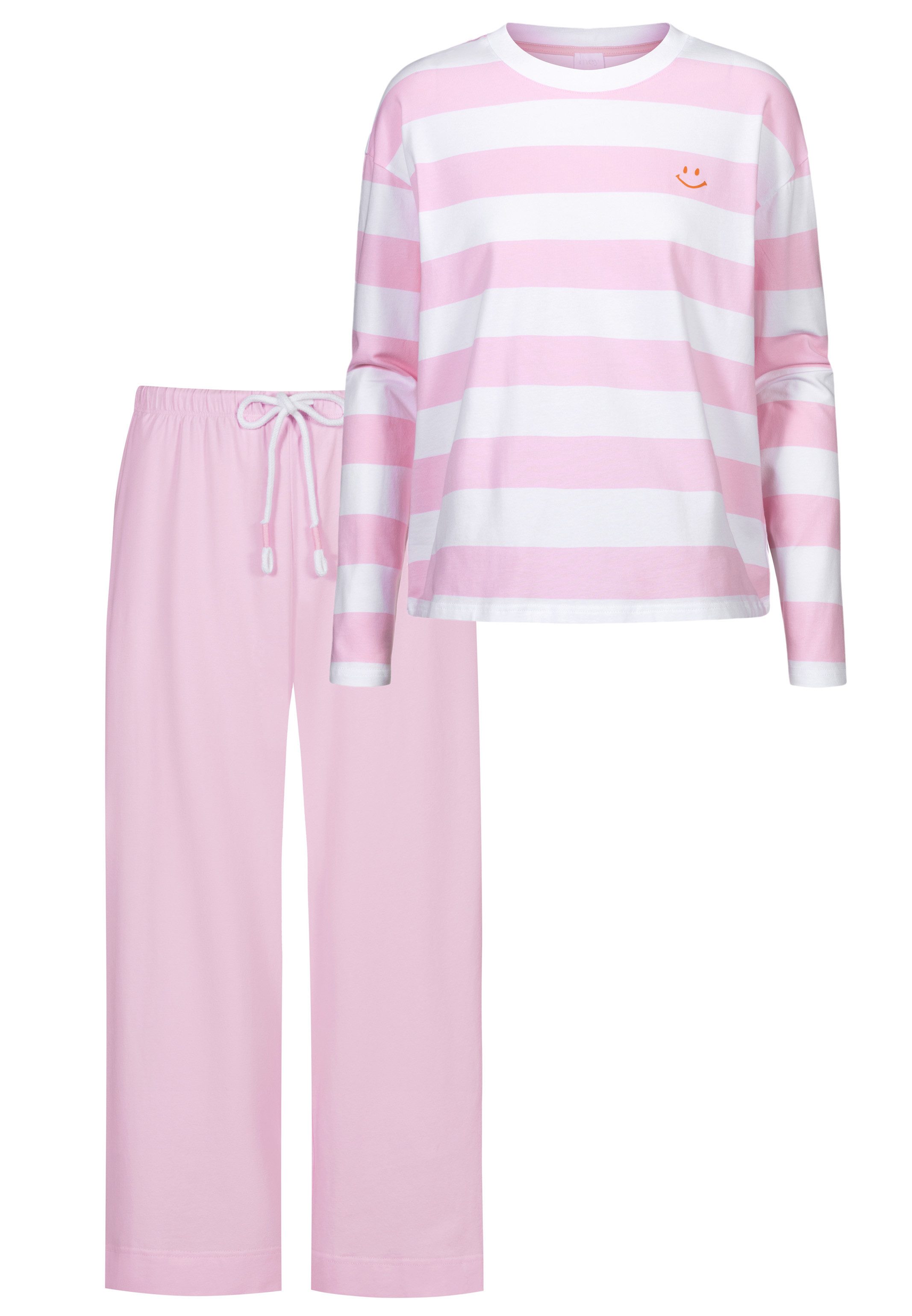 Mey Pyjama Streaked Lines (Set, 2 tlg) Schlafanzug - Baumwolle - Atmungsaktiv