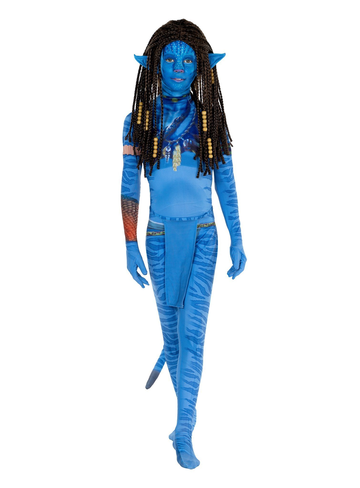 Maskworld Kostüm Blaue Stammeskriegerin - Faschingskostüm Kinder, Na'wie cool ist das denn?! Wasserblaues Filmkostüm im Stil des große