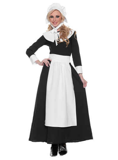 Underwraps Kostüm Pilgerfrau Kostüm, Konservative Hausfrau und Dienstmagd zu Zeiten der Pilgerväter