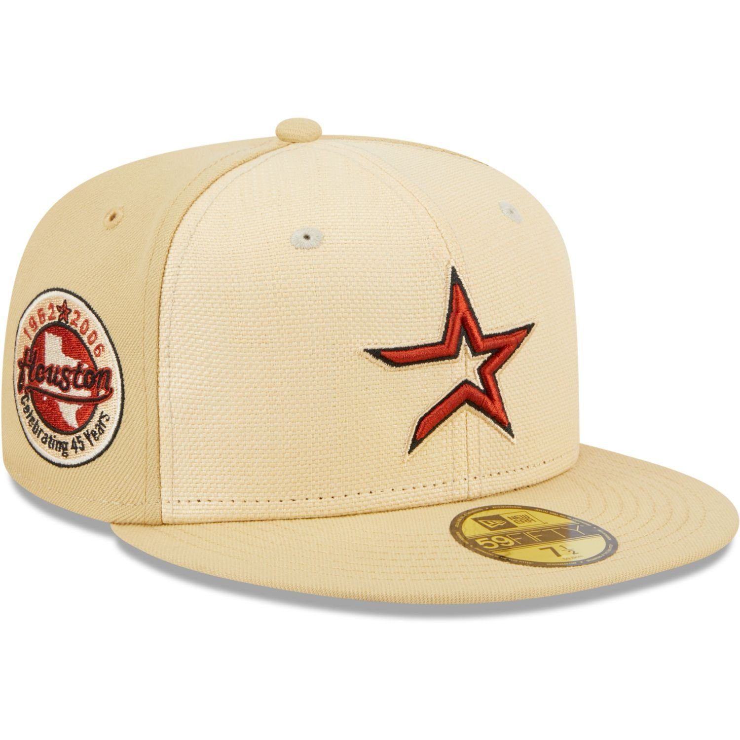 New Era Fitted Cap 59Fifty RAFFIA Houston Astros