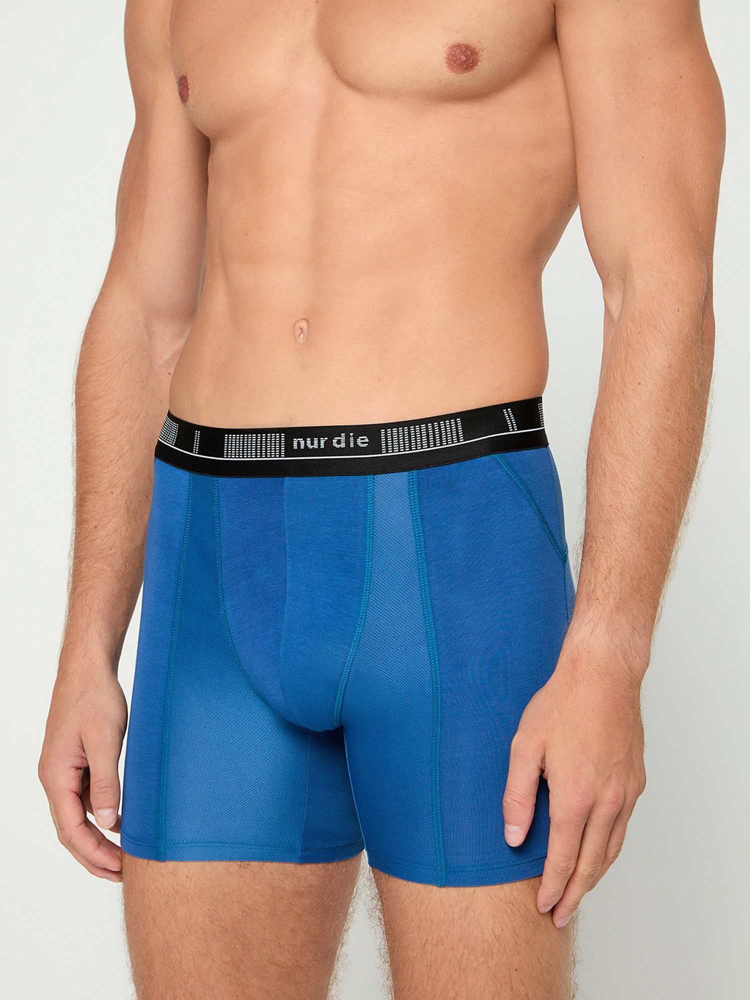 Nur Die Boxer Long Cotton Active Boxershorts, Herren Unterhose