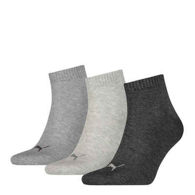 PUMA Kurzsocken Unisex Socken, 3er Pack - Quarter, Sneaker