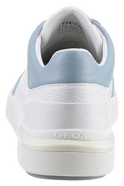 Geox D DALYLA Sneaker mit kontrastfarbenem Einsatz, Freizeitschuh, Halbschuh, Schnürschuh