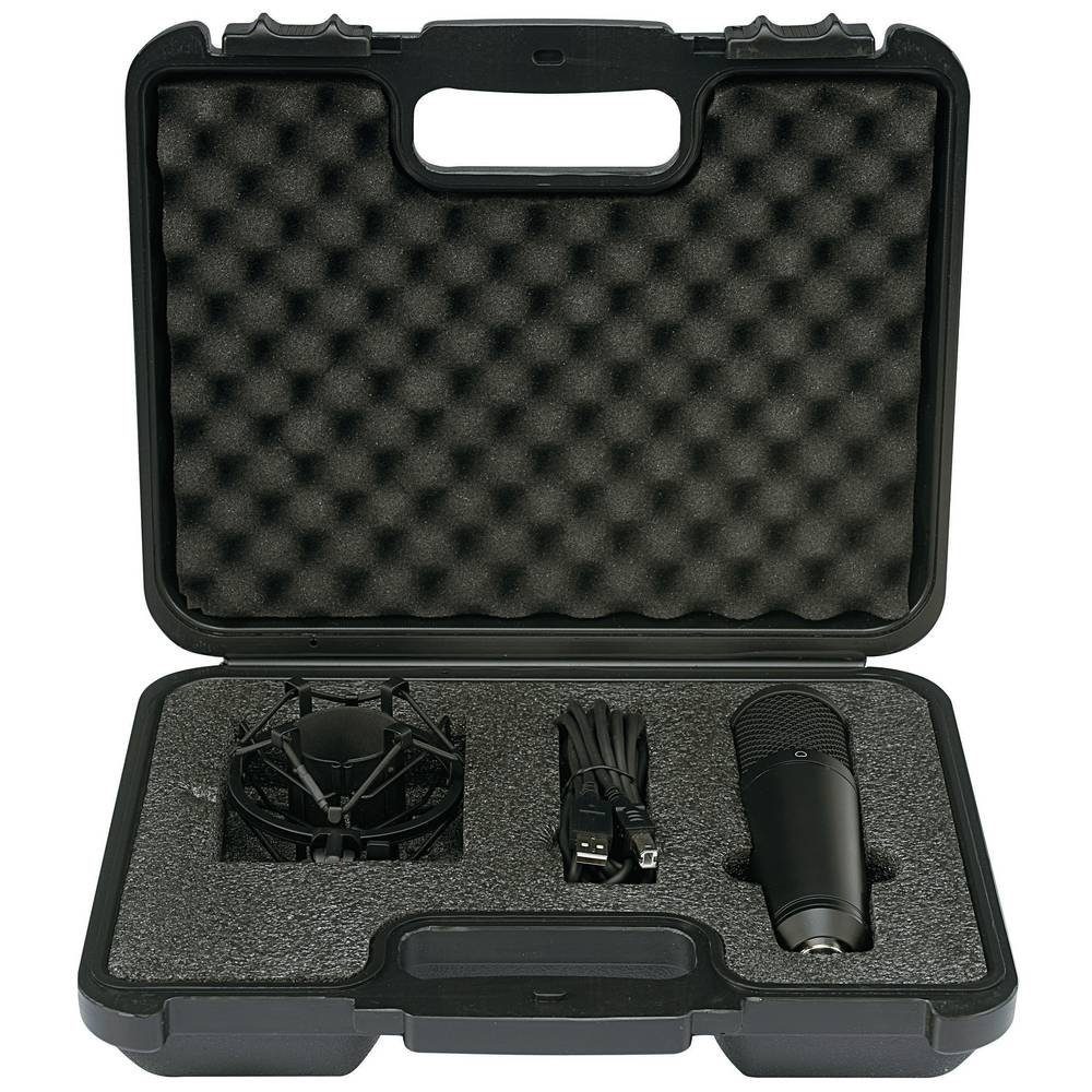 Renkforce Mikrofon USB Studio-Mikrofon RF-3803484, inkl. Kabel, inkl. Koffer, inkl Spinne
