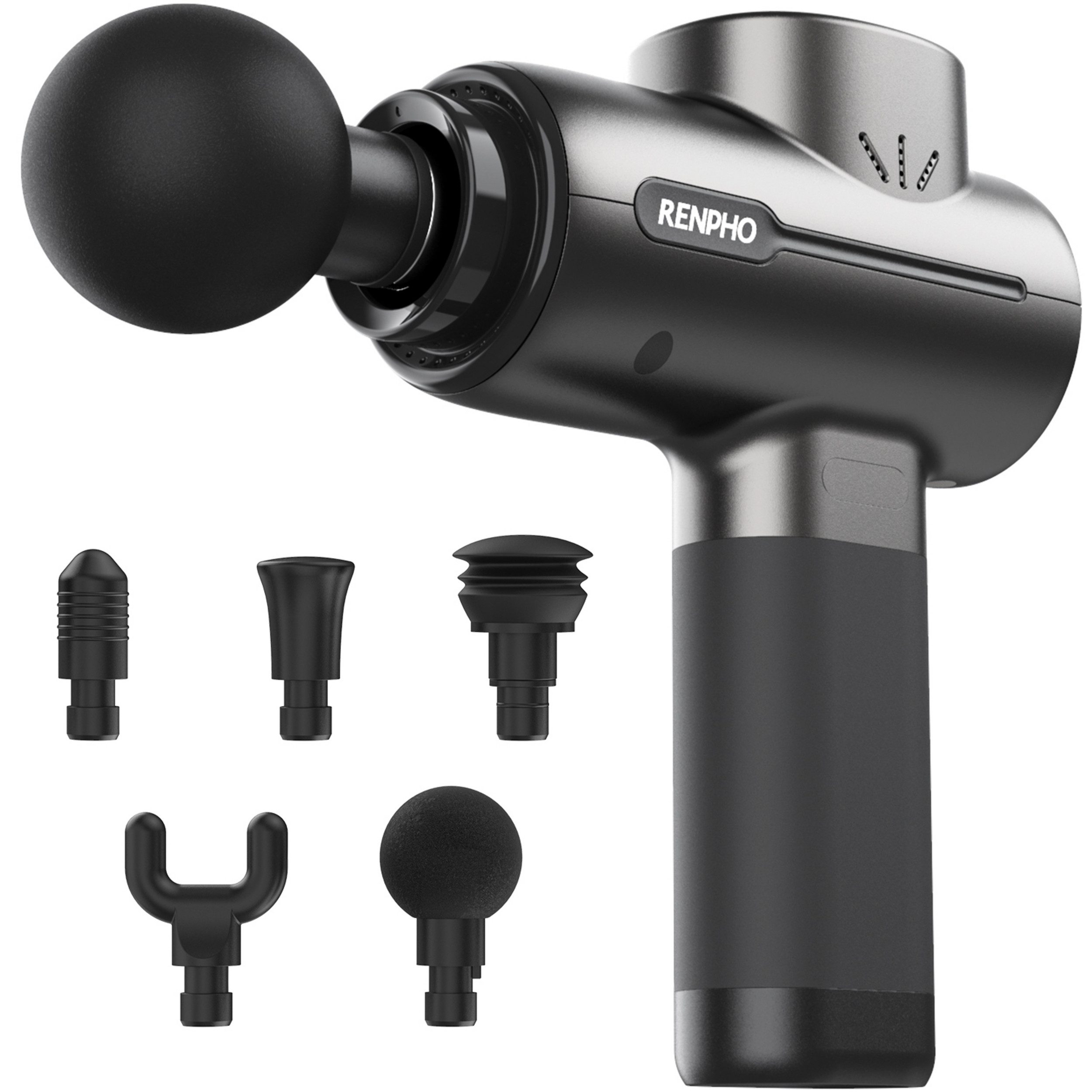 RENPHO Massagepistole Renpho Active Massage Gun 5 Heads 5 Speeds Schwarz