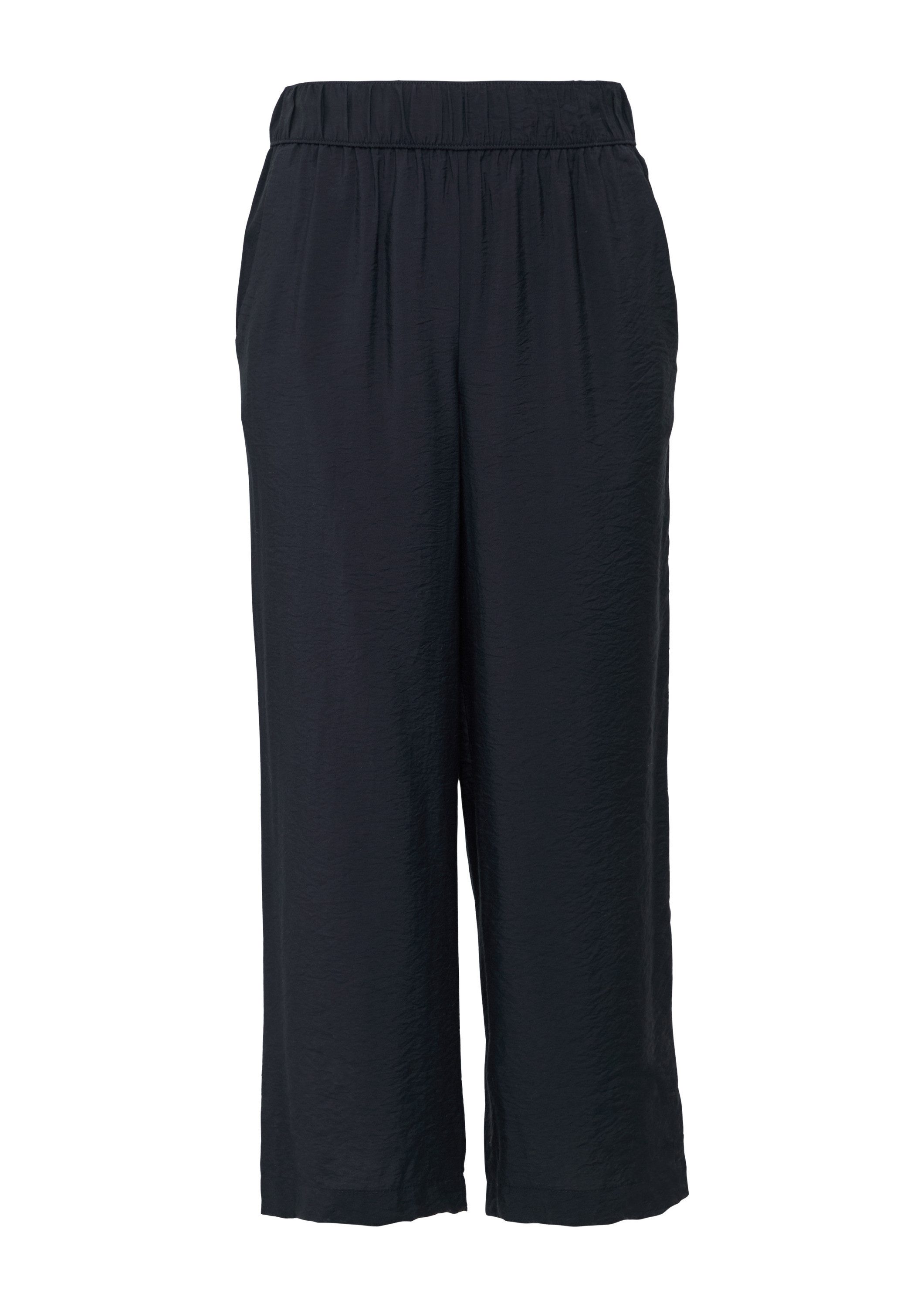 s.Oliver Culotte Hose Strukturierte Culotte mit Elastikbund und Eingrifftas günstig online kaufen