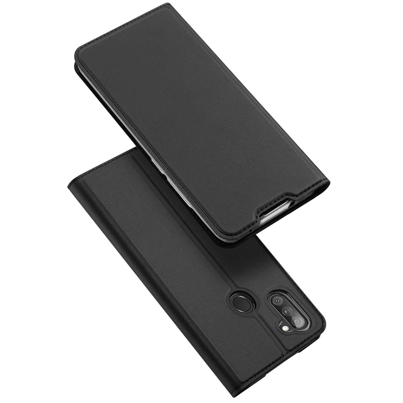 CoolGadget Handyhülle Magnet Case Handy Tasche für Samsung Galaxy M11 6,4 Zoll, Hülle Klapphülle Ultra Slim Flip Cover für Samsung M11 Schutzhülle