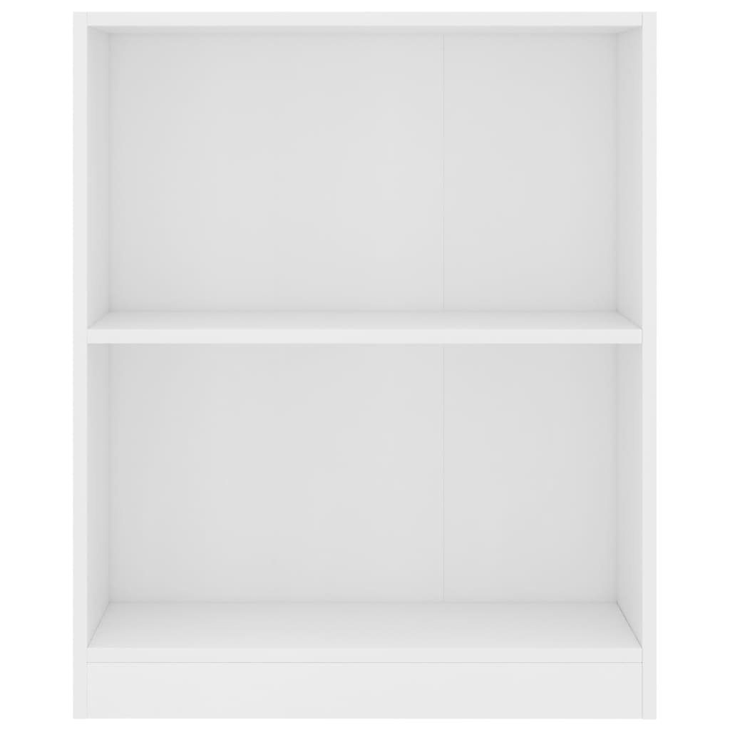 60x24x74,5 cm Holzwerkstoff furnicato Bücherregal Weiß
