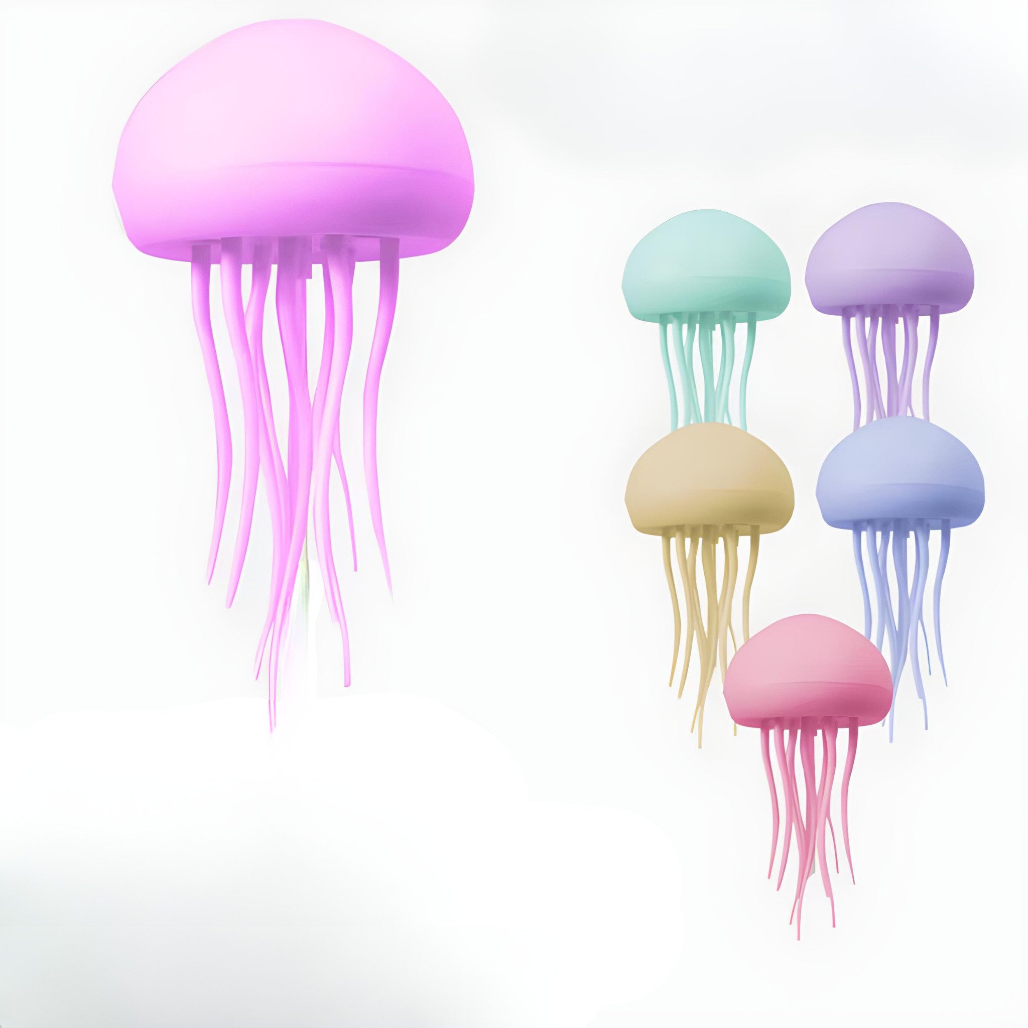 HS.SUPPLY LED Nachttischlampe Jellyfish Lampe, Quallen günstig online kaufen