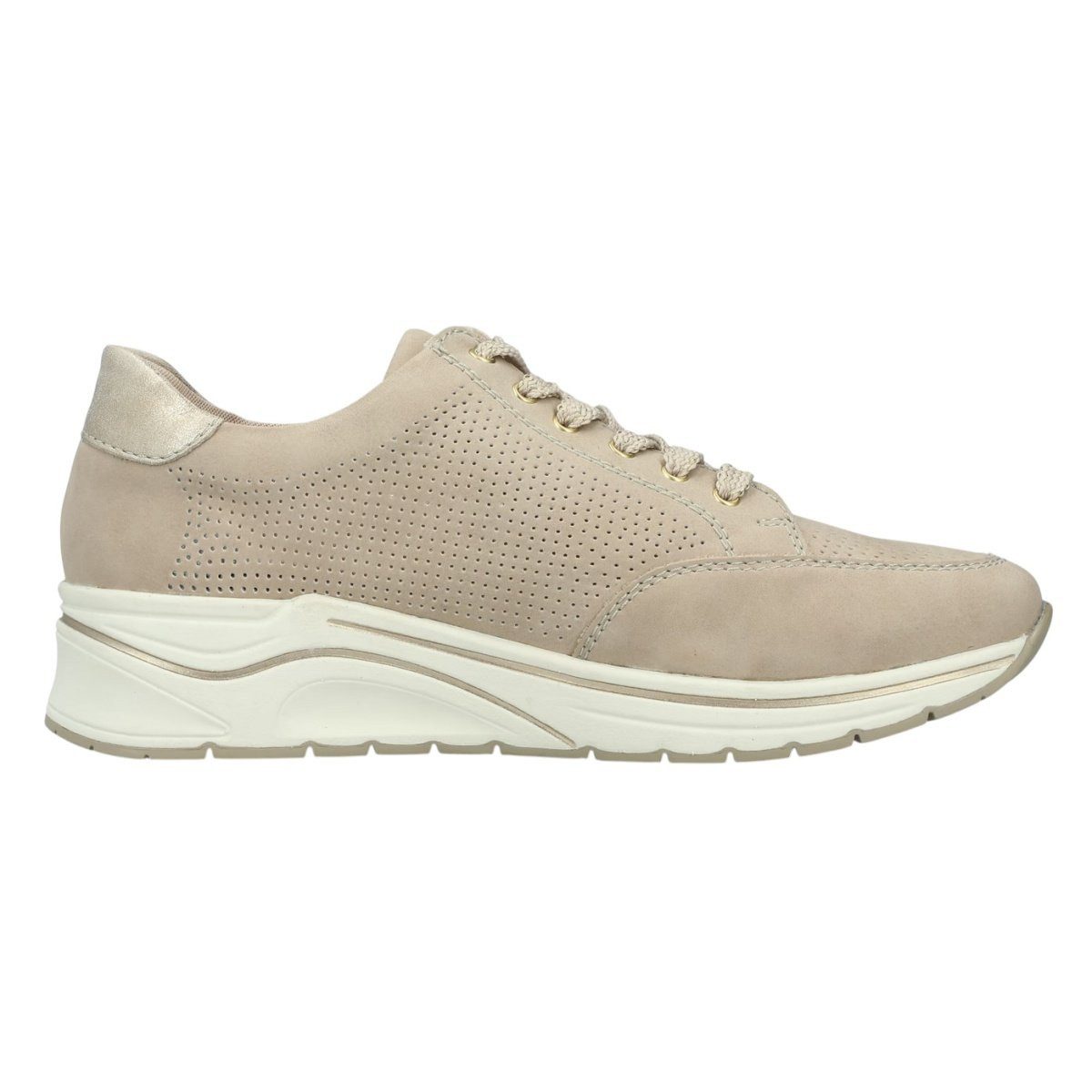 Rieker N9517 (Kunstleder) beige Damen Sneaker – Bild 5 von 5