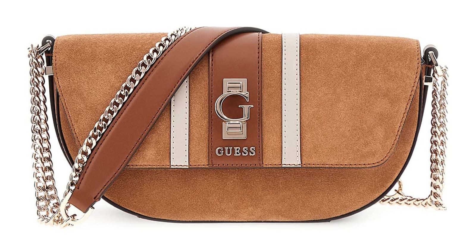 Guess Umhängetasche Convertible Crossbody Flap Bag, aus echtem Leder
