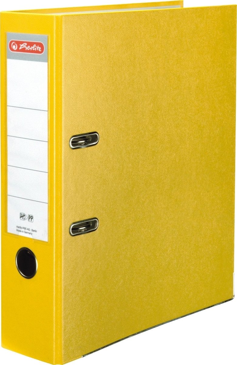 Aktenordner Ordner Kunststoff A4 maX.file protect 80mm gelb