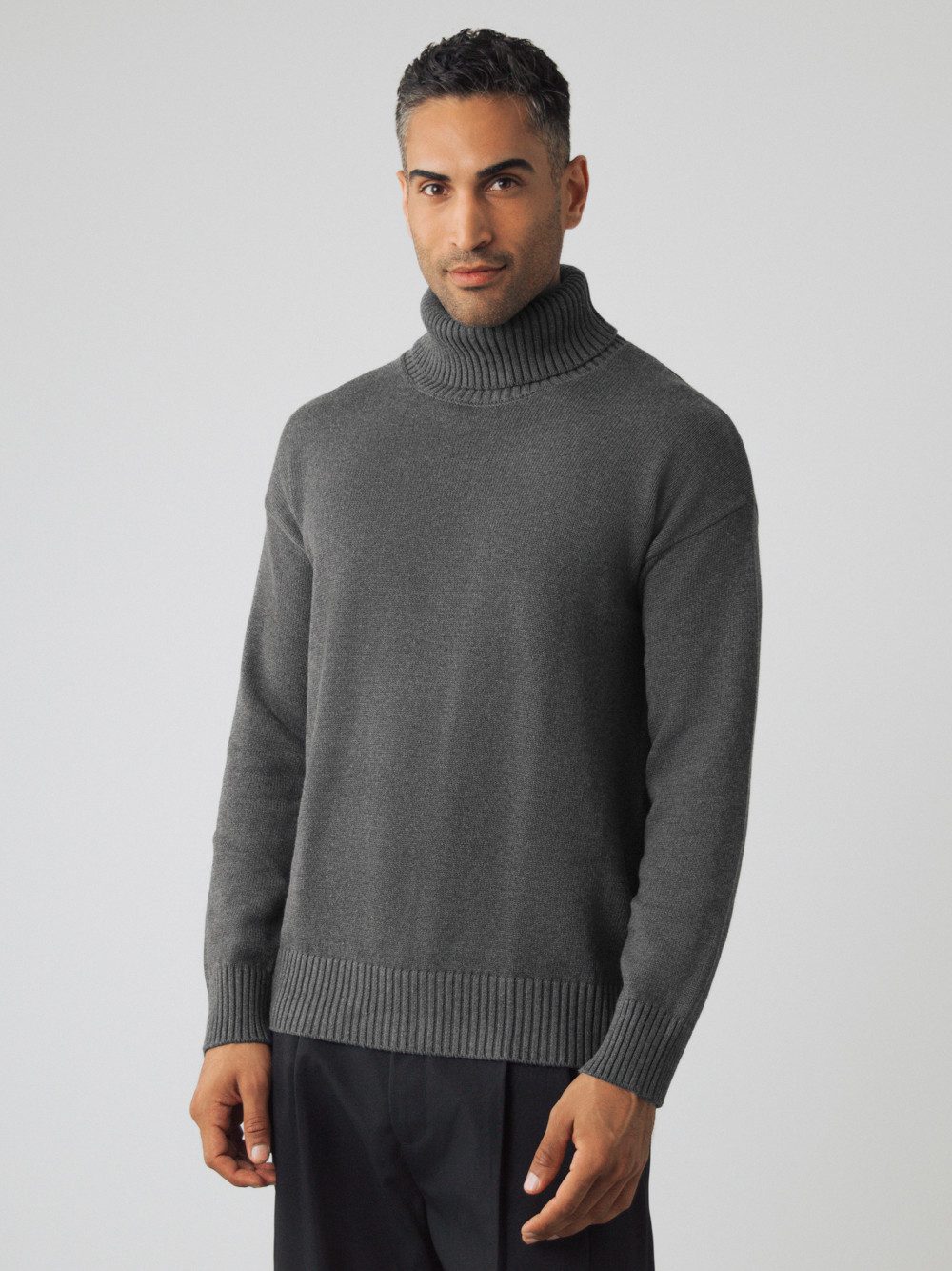 HONEST BASICS Rollkragenpullover Herren