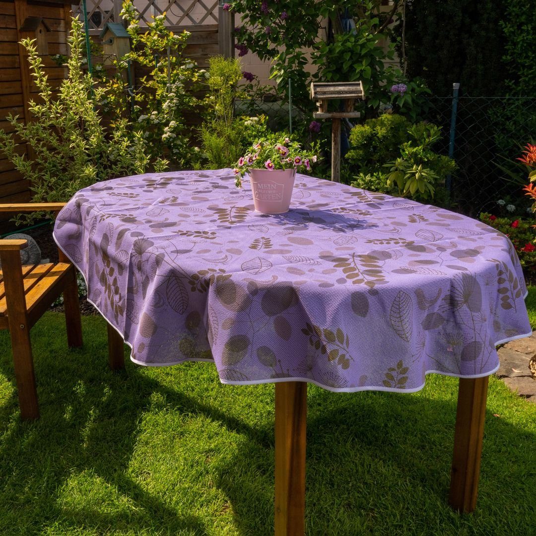 laro Tischdecke Gartentischdecke Wetterfest Rutschfest Oval günstig online kaufen