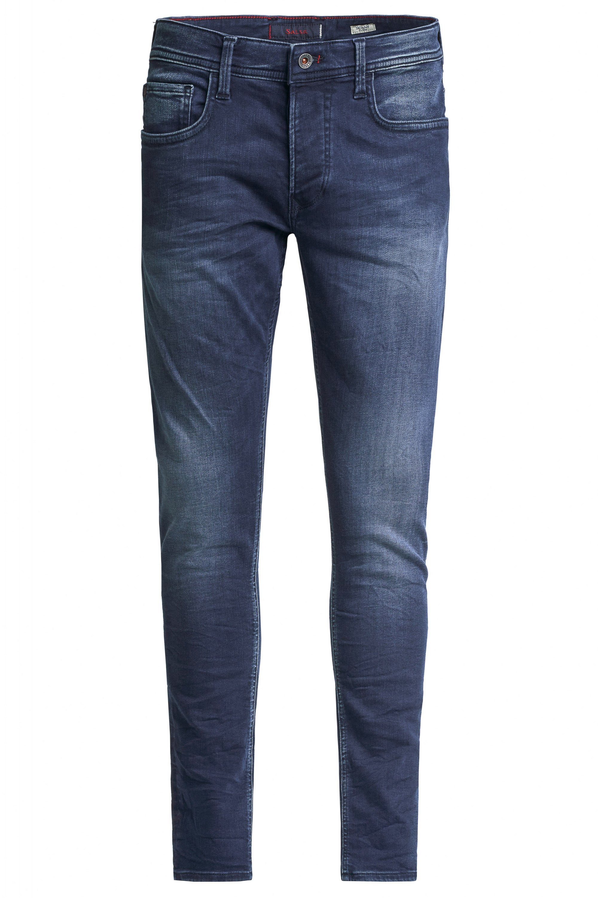 Salsa CLASH used blue 5-Pocket-Jeans 125222.8504 SALSA JEANS dark washed