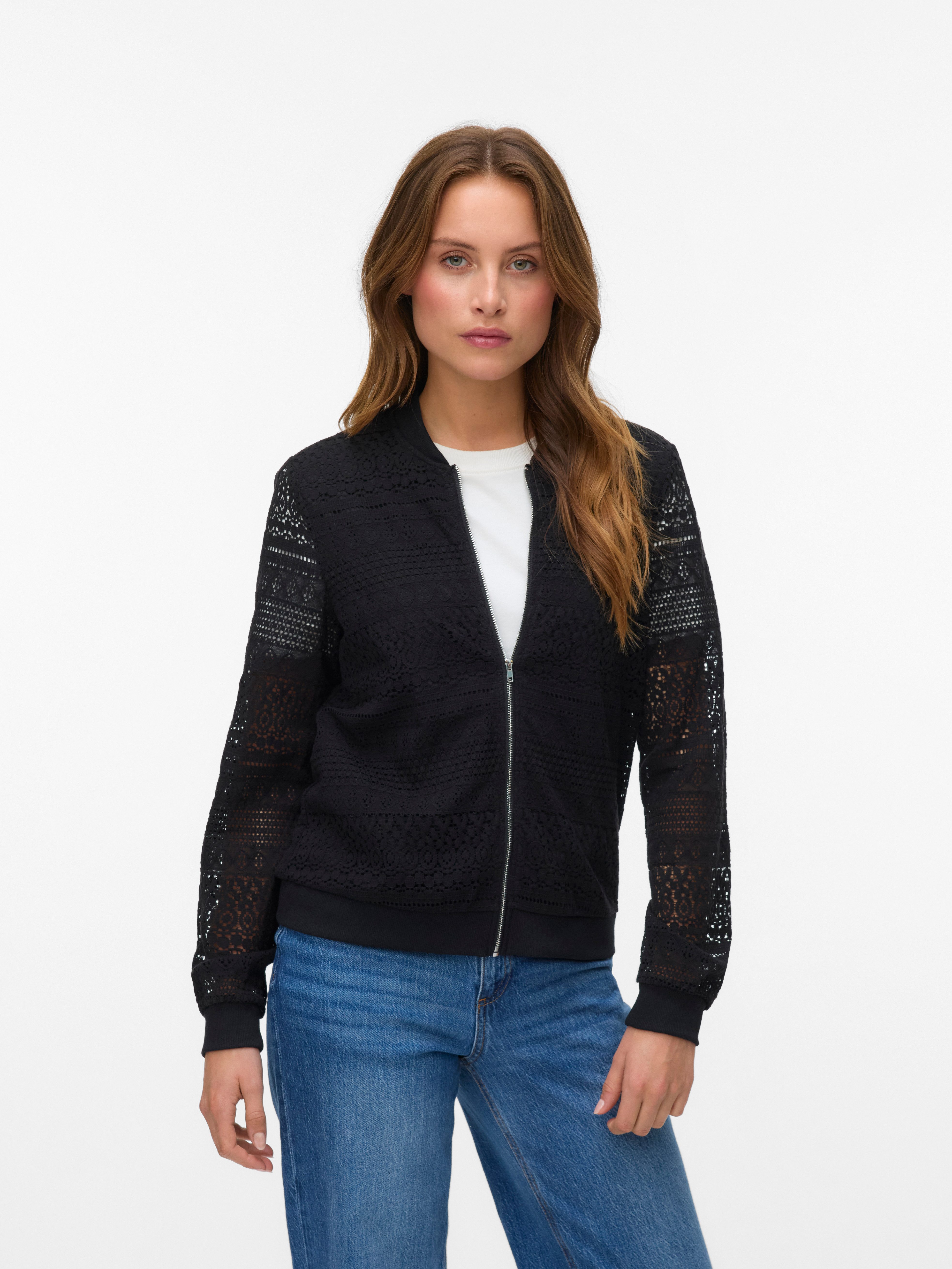 Vero Moda Bomberjacke VMHONEY LACE BOMBER günstig online kaufen