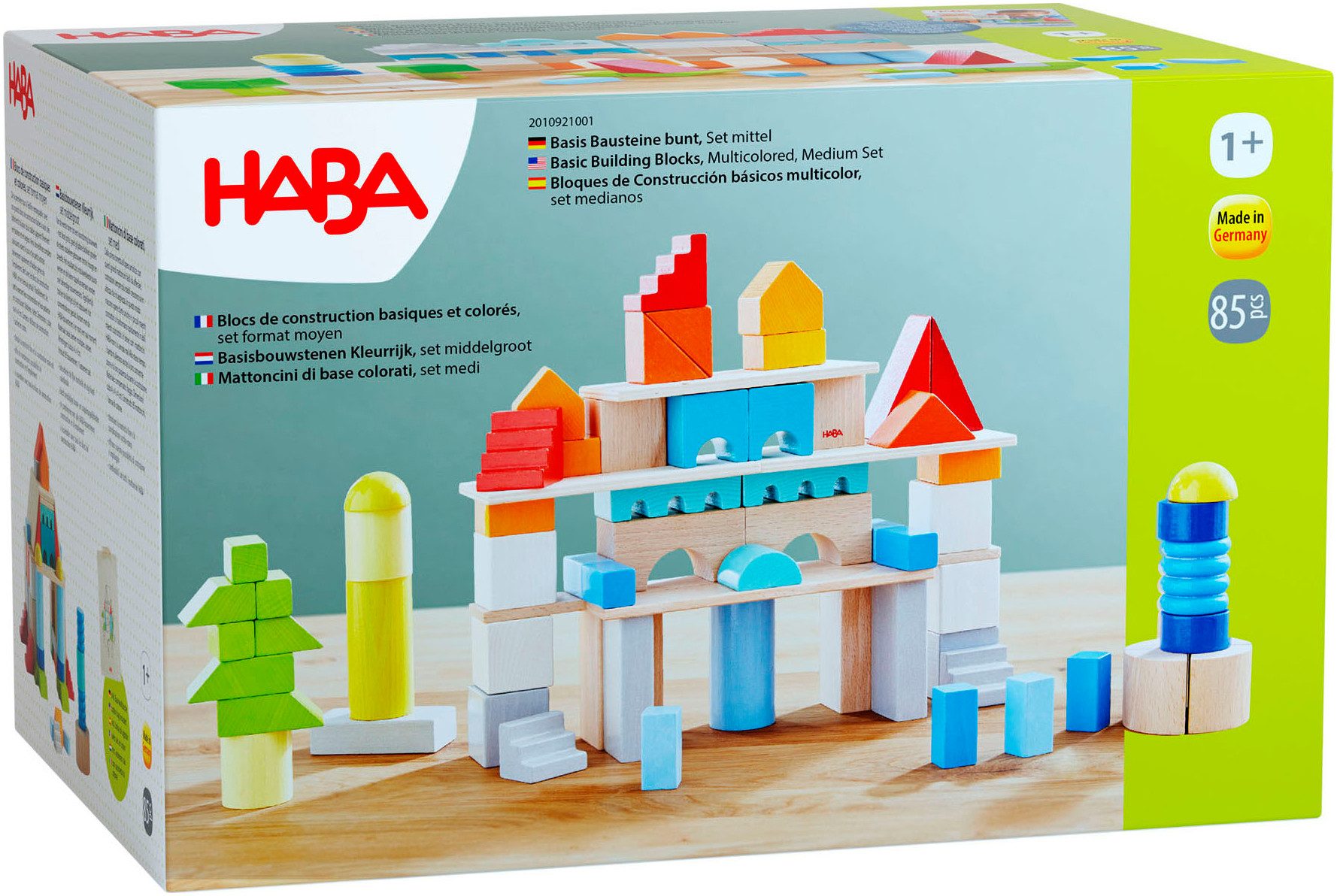 Haba Bausteine-Set Basis Spielbausteine, Made in Germany; inkl. Aufbewahrungstasche