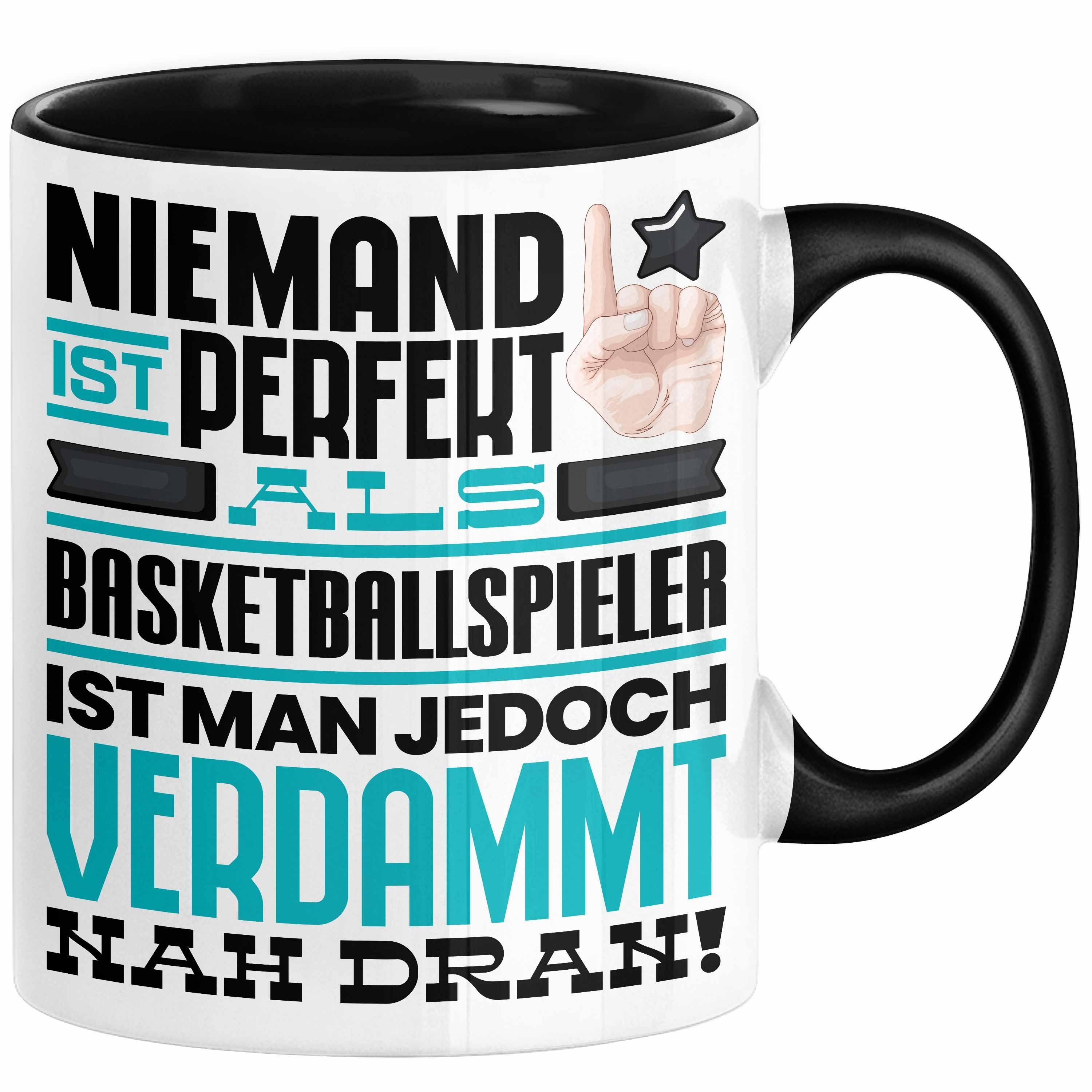 Trendation Tasse Basketballspieler Geschenk Tasse Lustige Geschenkidee für Basketballsp