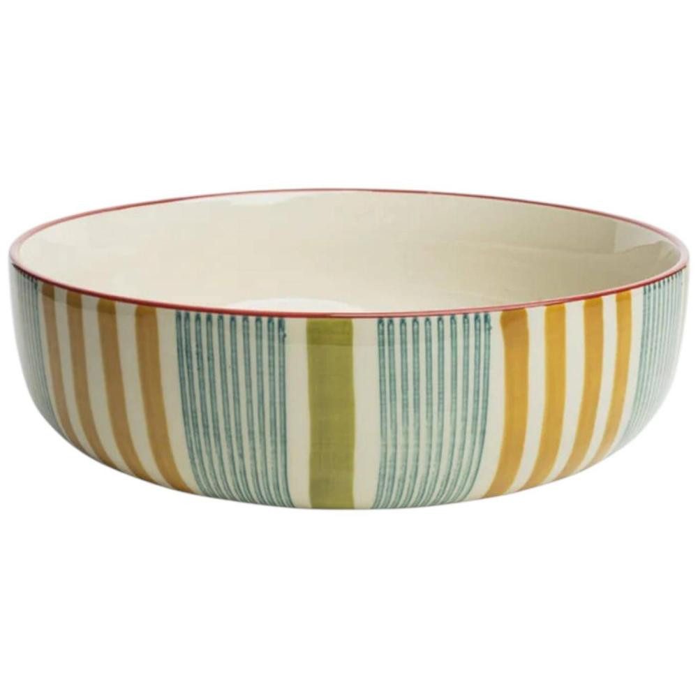 Tranquillo Schüssel Stripes 30 cm von Tranquillo, Steinzeug