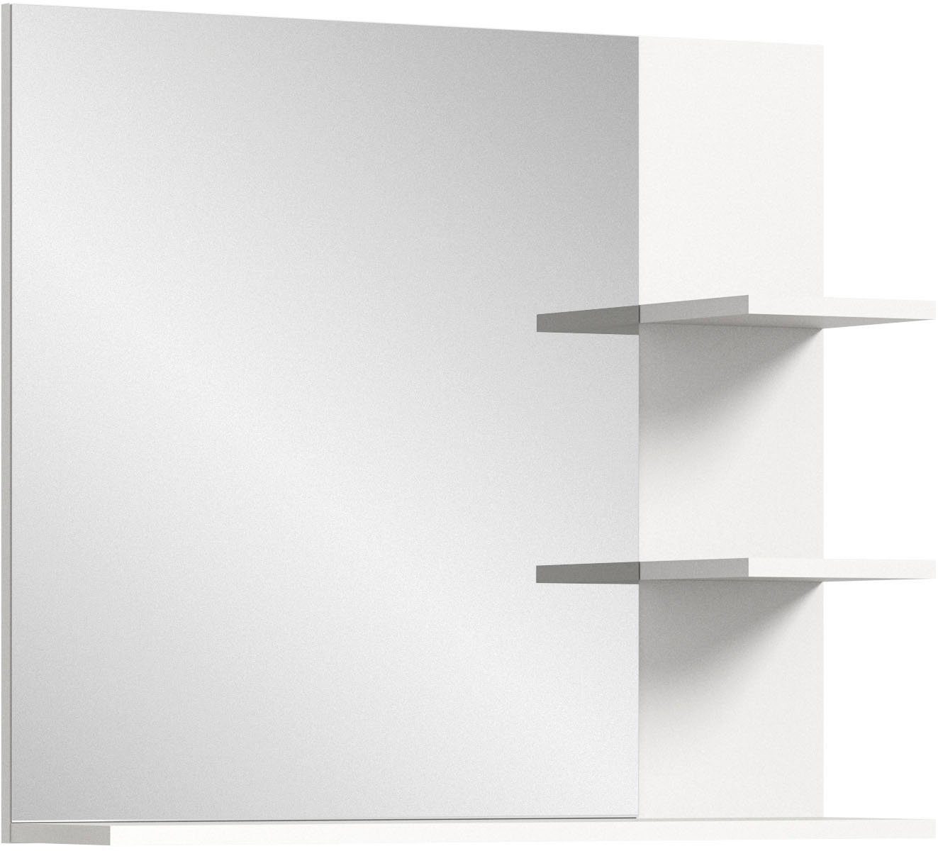Spiegel Landsby, Breite 80 cm, 3 Ablageböden, hochwertiges Spiegelglas