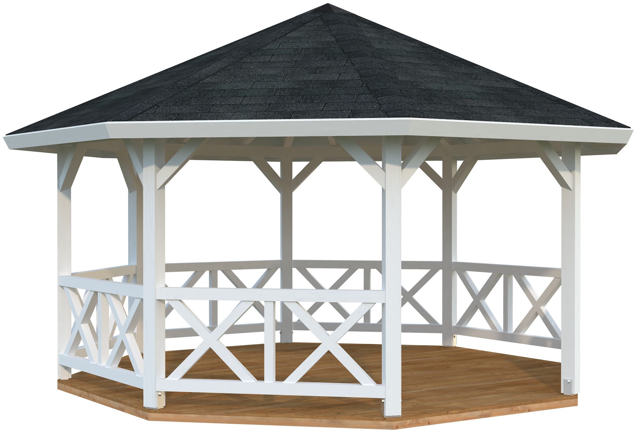 Palmako Holzpavillon Betty, BxTxH: 551x551x346 cm
