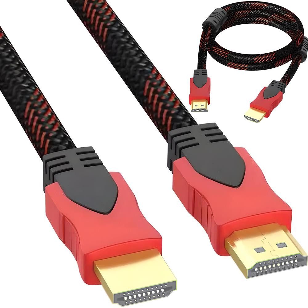 Retoo 4K 1,5M HDMI Kabel 2.0 High Speed Ethernet HDR 2160p 1080p 3D UHD ARC TV-Kabel, HDMI, HDMI, Unterstützt eine hohe Auflösung von bis zu 4K, Kompatibilität, 1,5 M