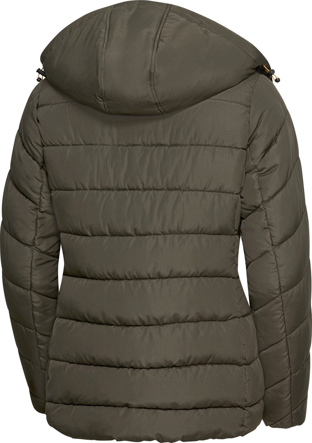 belmina Steppjacke Verstellbare Kapuze mit flauschigem Kunstfell günstig online kaufen