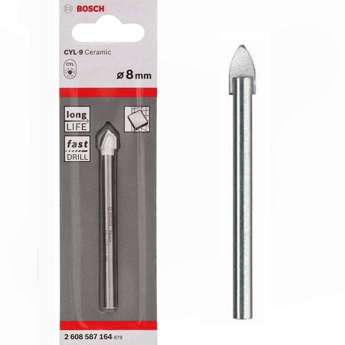 BOSCH Fliesenbohrer Bosch Professionel Keramik Fliesenbohrer Ø 8 mm