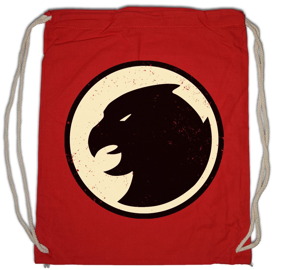 Turnbeutel The Big Hawkman Logo Turnbeutel Geek Superhero Triangle Bang Freak