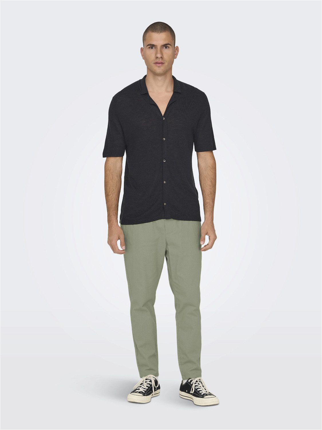 ONLY & SONS Stoffhose Leinen Baumwolle günstig online kaufen