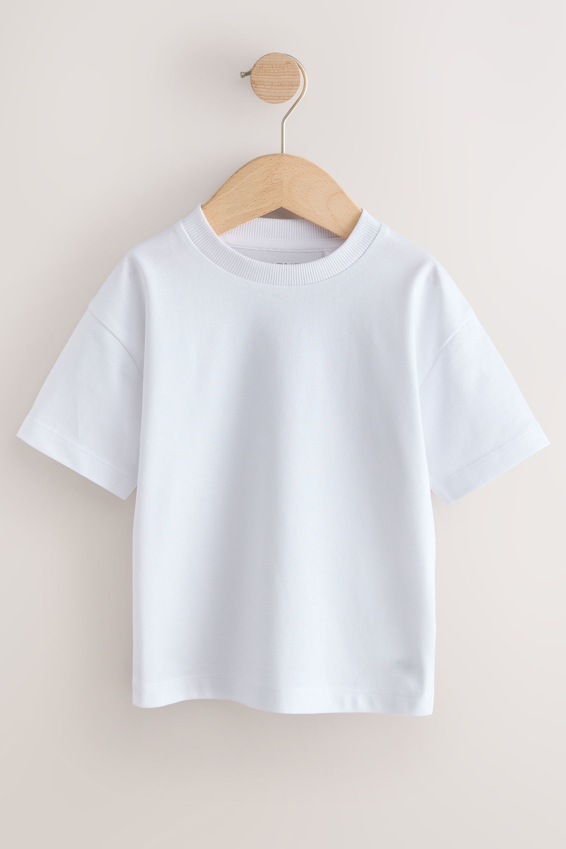 Next T-Shirt Kurzärmelige T-Shirts, 2er-Pack, uni (2-tlg) – Bild 5 von 5