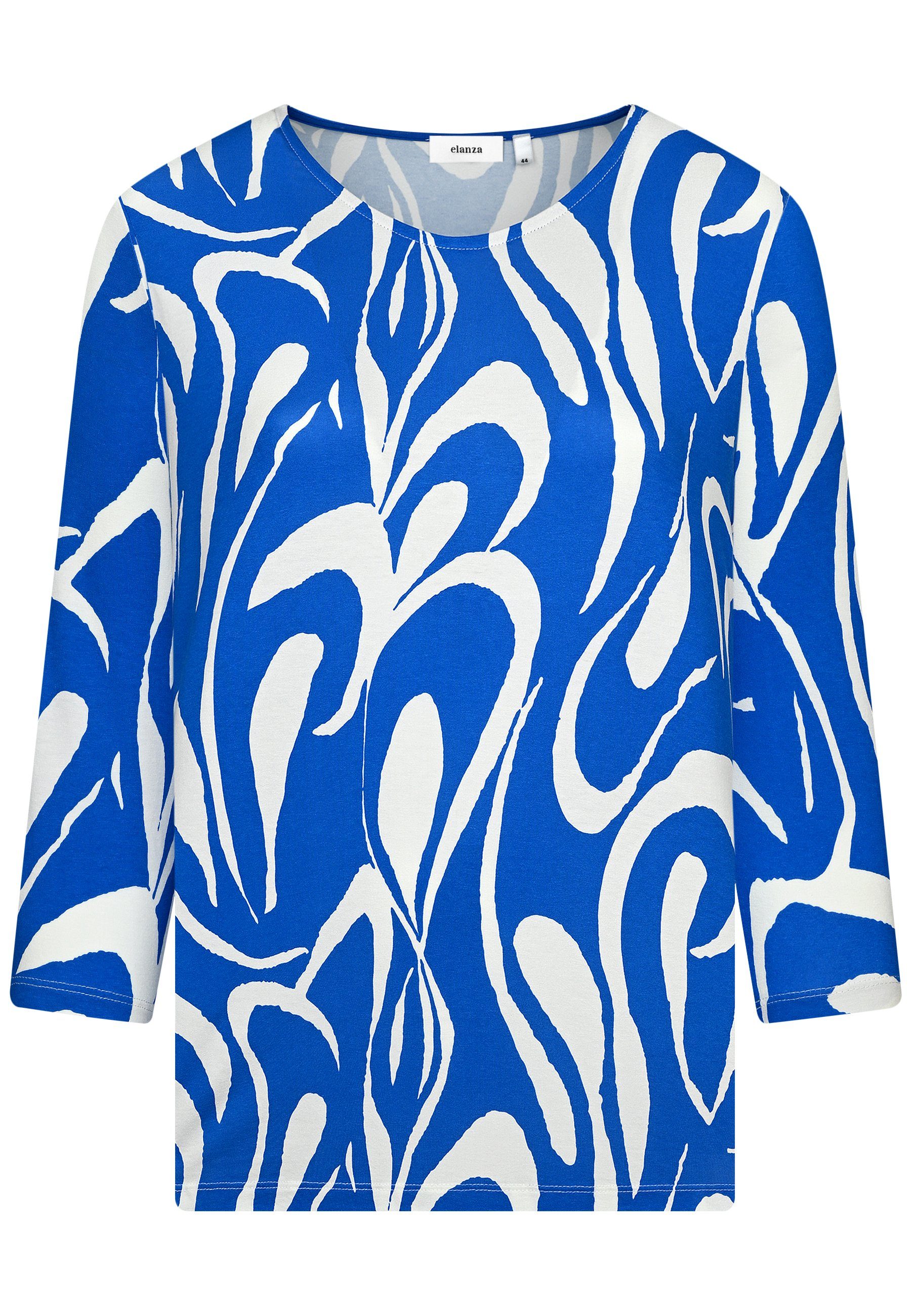 elanza T-Shirt Shirt Bicolor - 10/blue-white (1-tlg)
