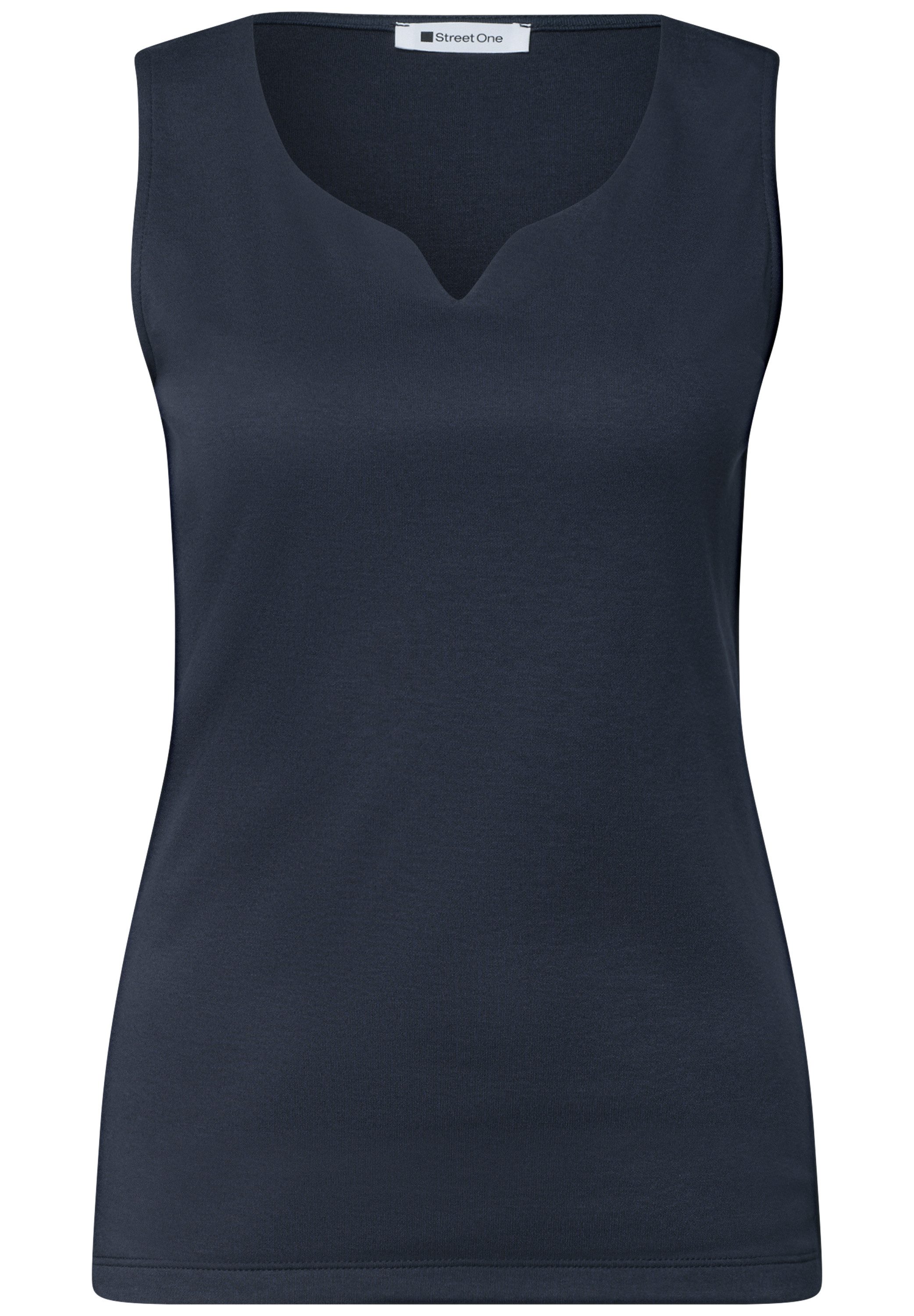 STREET ONE Tanktop aus Jersey in Unifarbe – Bild 4 von 5