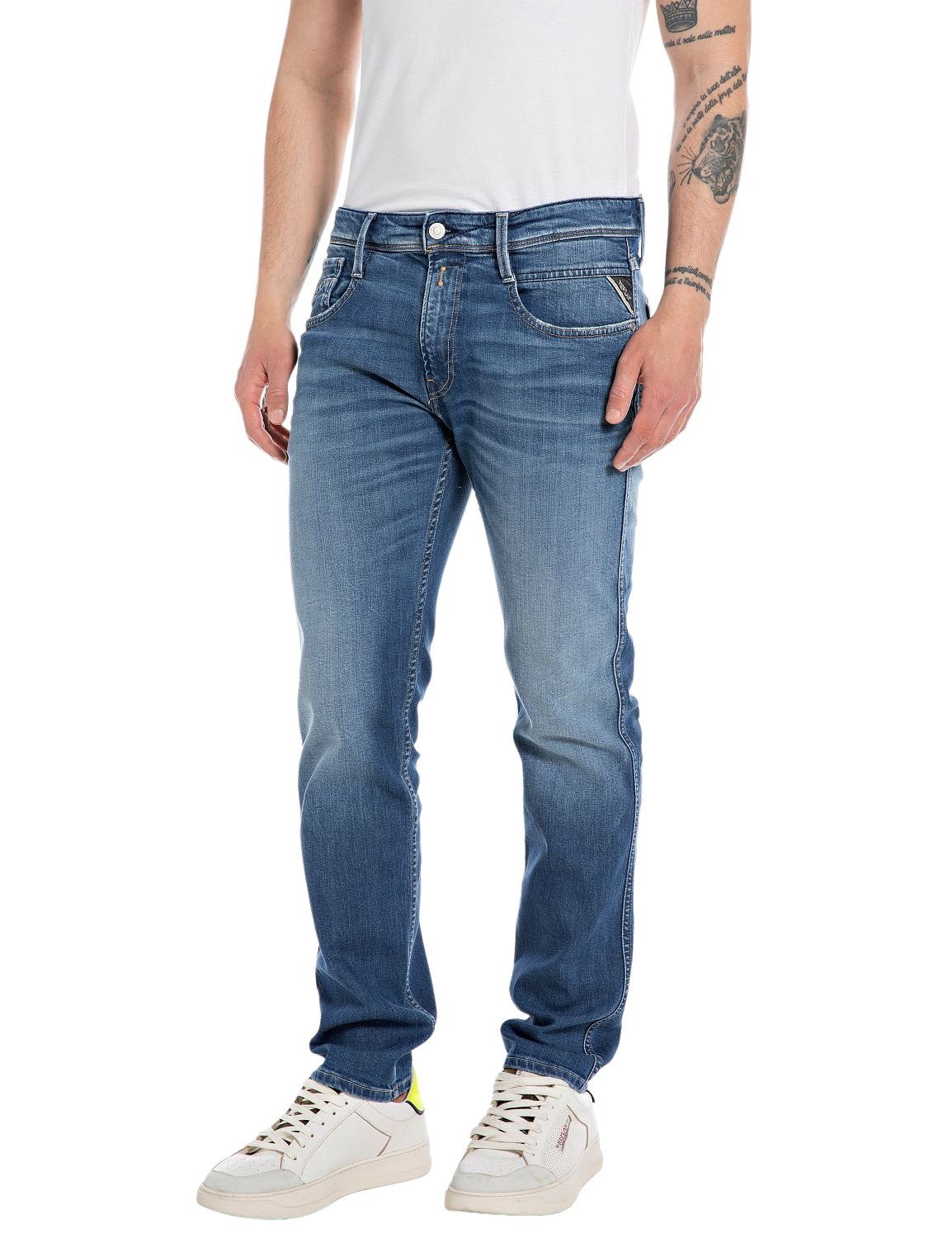 ANBASS Replay Slim-fit-Jeans Stretch mit