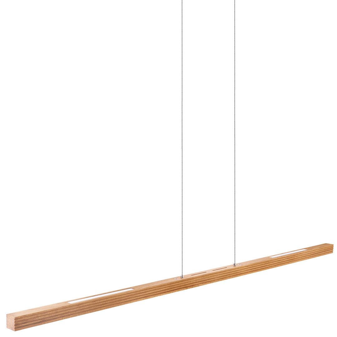 HerzBlut LED-Hängeleuchte Hermann mit Rollizug, Alu LED-Leiste Acryl satiniert