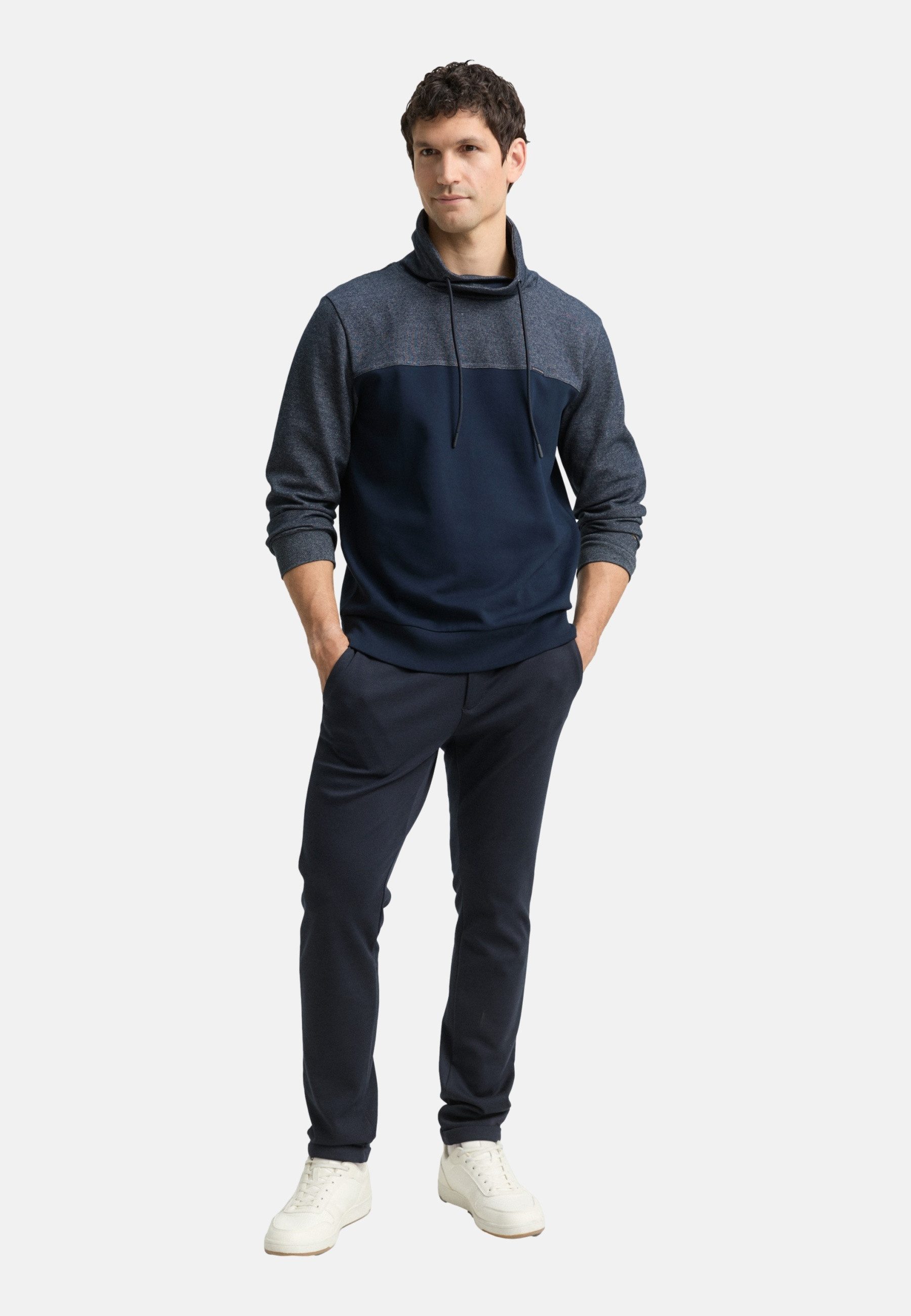 TOM TAILOR Sweatshirt Sweatshirt Pullover ohne Kapuze (1-tlg)