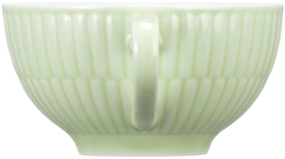 Seltmann Weiden Geschirr-Set Teeservice 18-teilig klein Amina seladon (18-tlg), 6 Personen, Porzellan, Teller, Tassen, grün, Amina – Bild 5 von 5