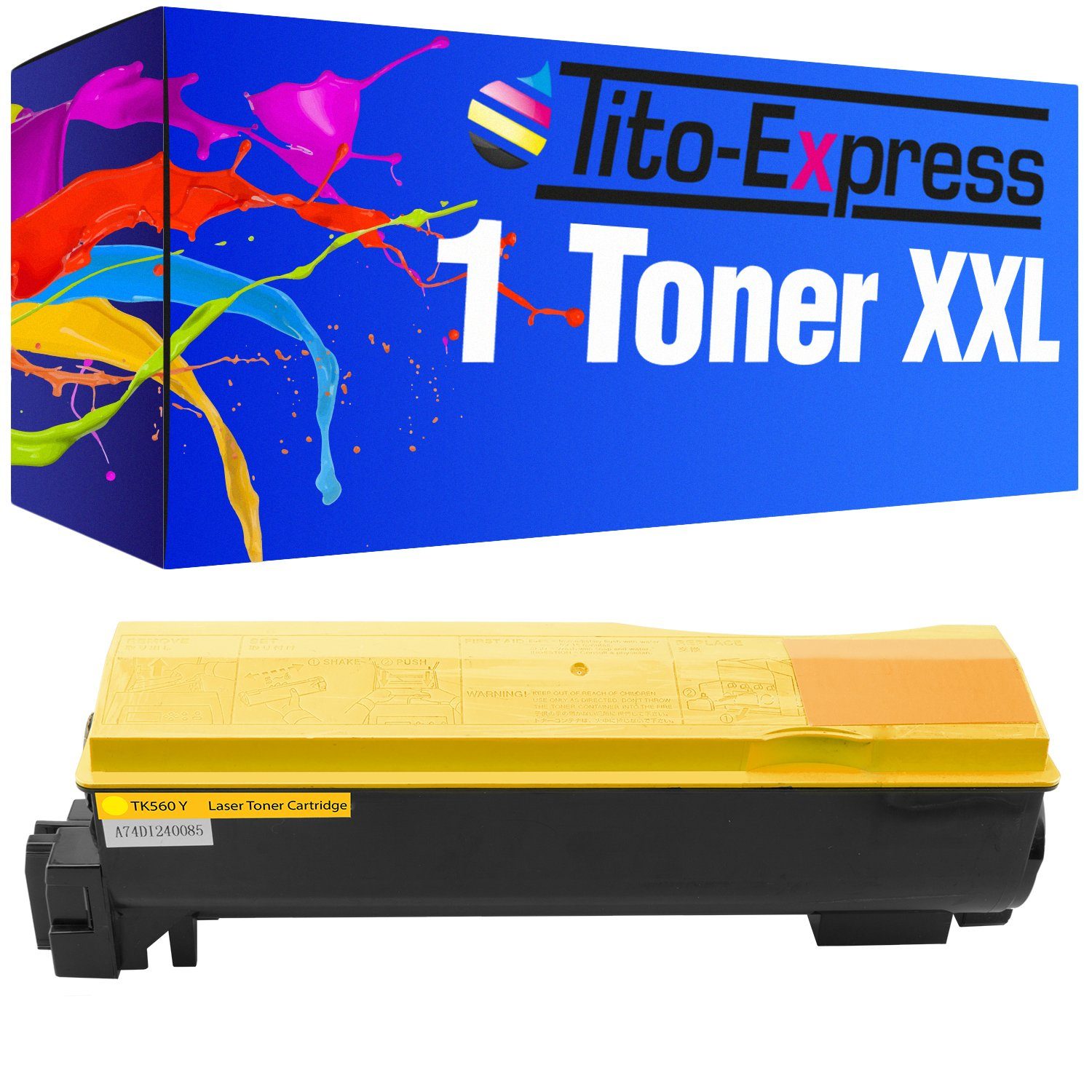 Tito-Express Tonerpatrone ersetzt Kyocera TK 560 Kyocera TK-560 KyoceraTK560 Yellow, für ECOSYS P-6030cdn FS-C-5300DN FS-C-5300 Series FS-C-5350DN