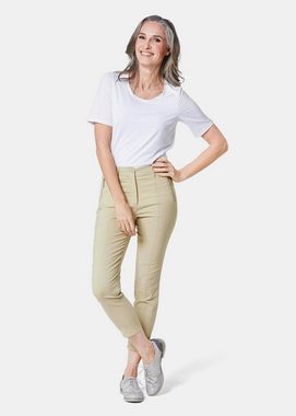 GOLDNER 7/8-Caprijeans Elastische Hose mit extra Nähten