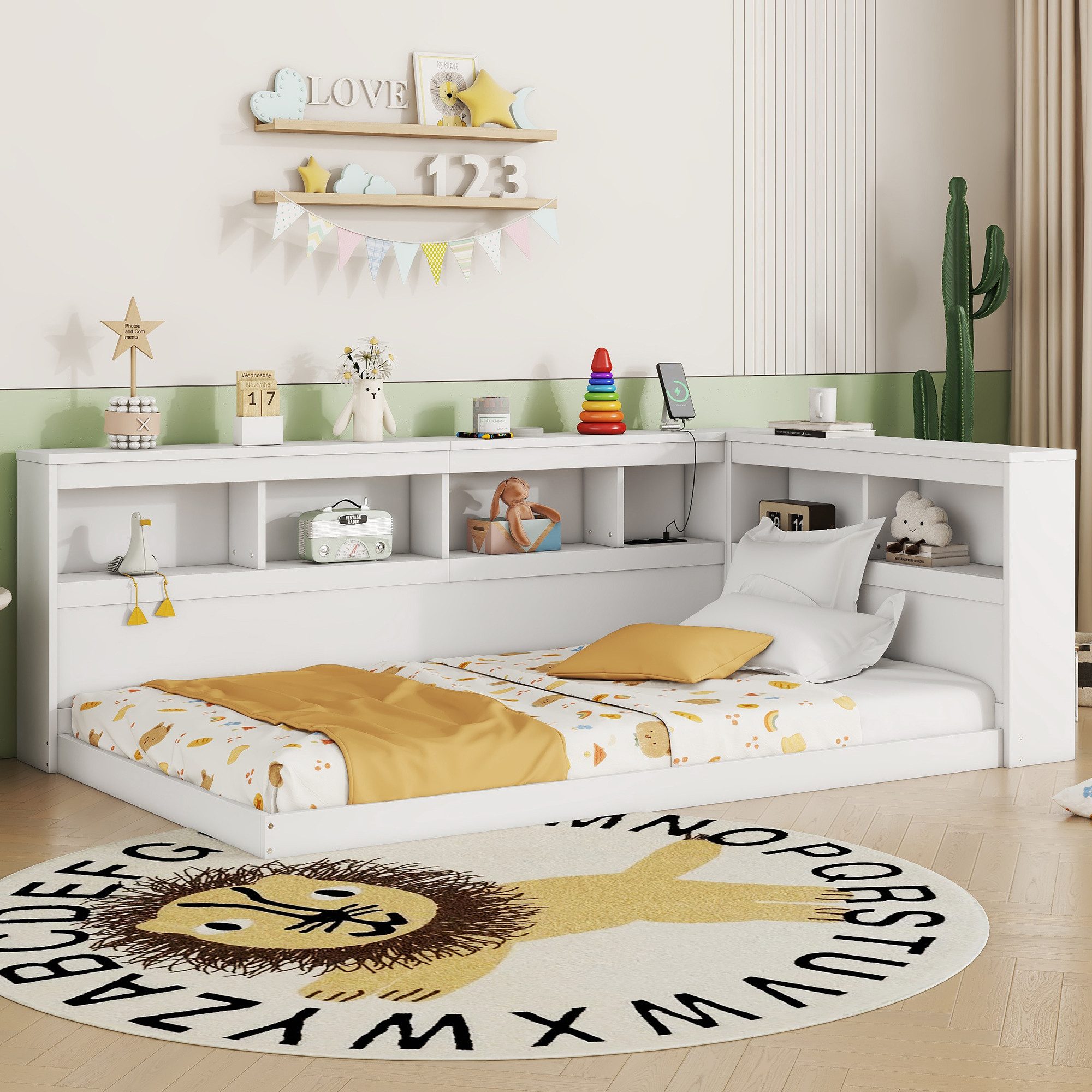 Flieks Kinderbett, Kinderbett Einzelbett 90x200cm mit günstig online kaufen