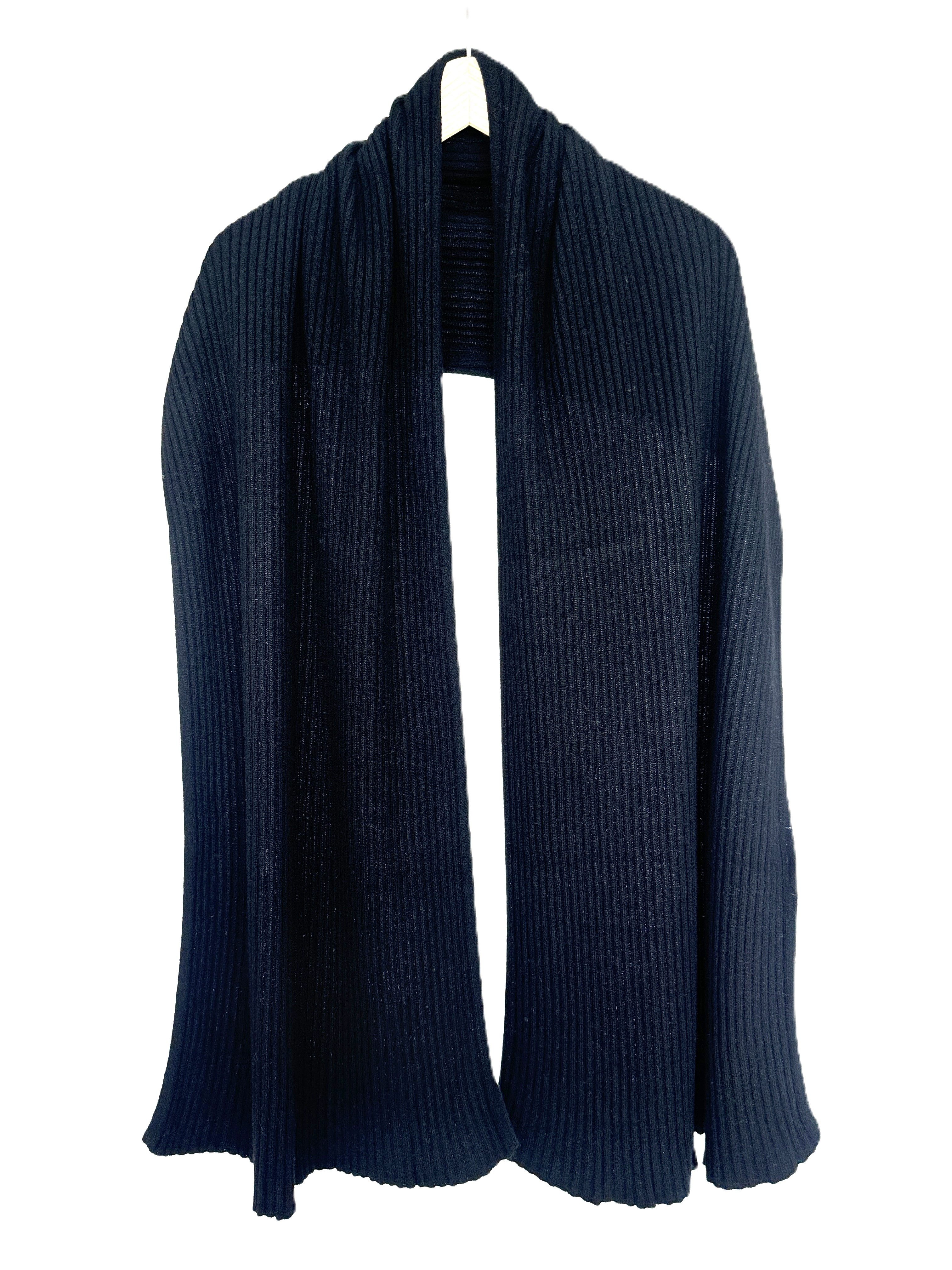 Zuckerwatte Strickschal, Rippstrickschal auch als Schulterstola Merino Viskose mit Cashmere