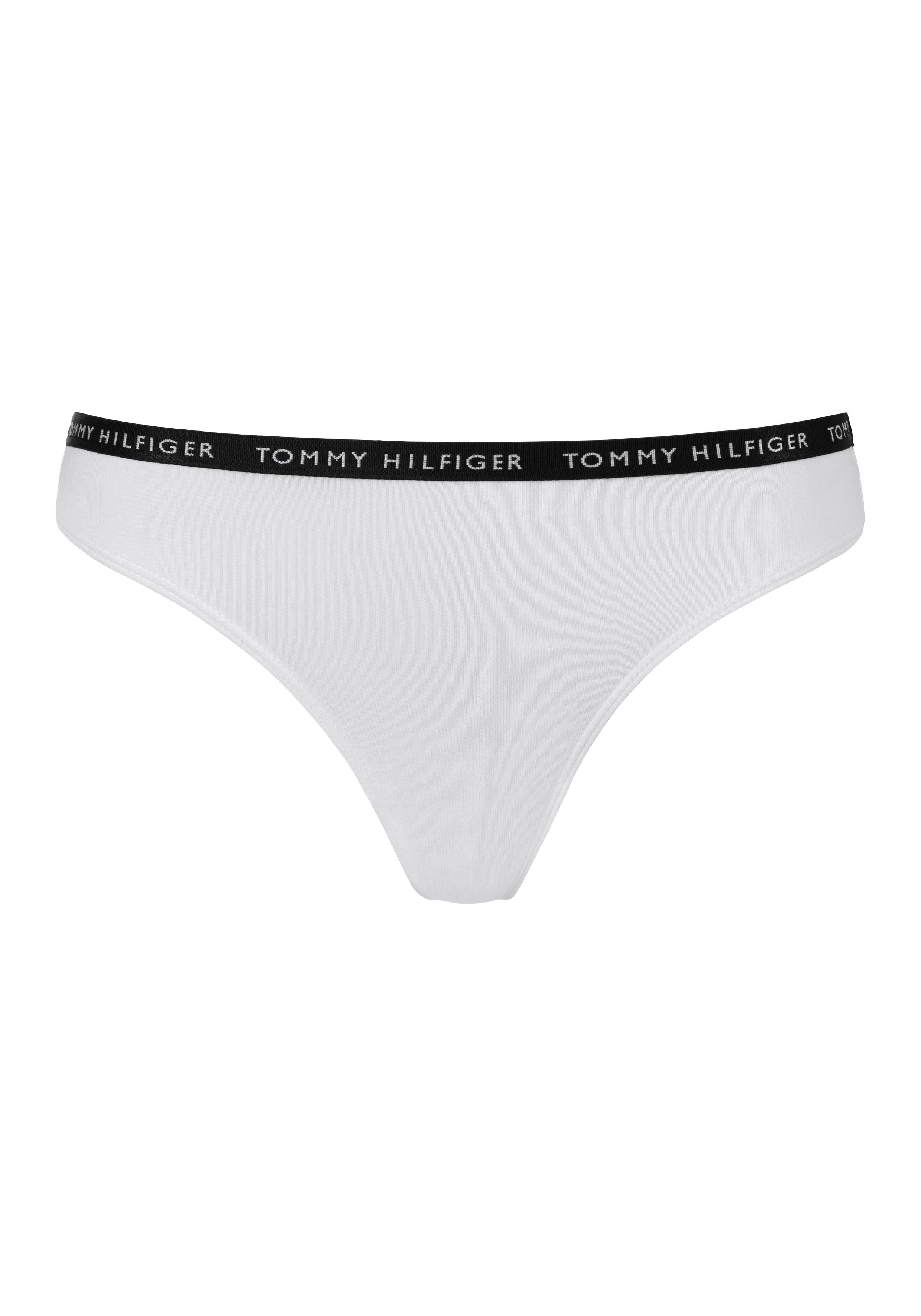 medium mit Hilfiger black Logobündchen T-String grey schmalem htr Underwear / Tommy (3-St) white /