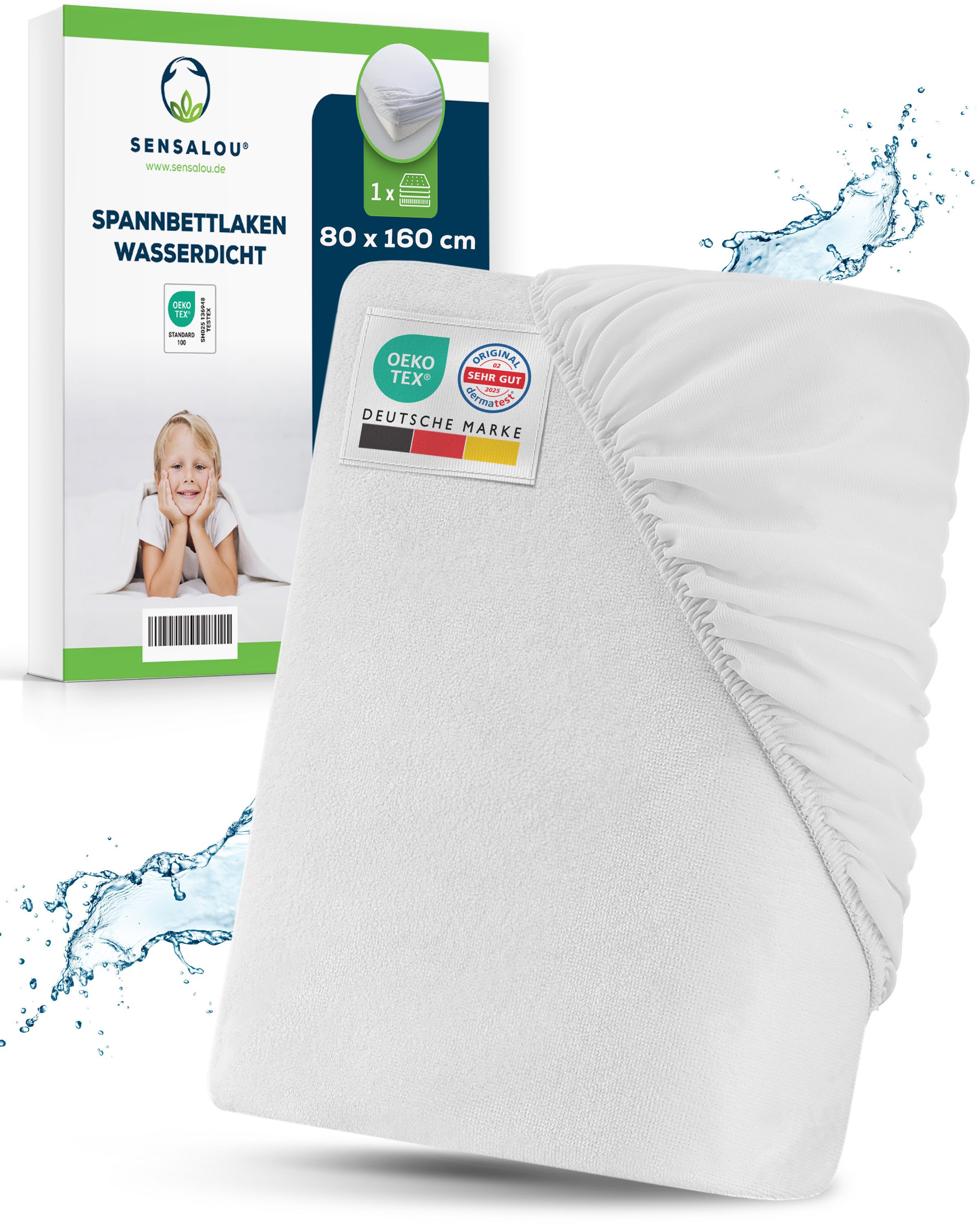 Sensalou Spannbettlaken Inkontinenz Spannbetttuch Matratzenschutzbezug, (1 günstig online kaufen
