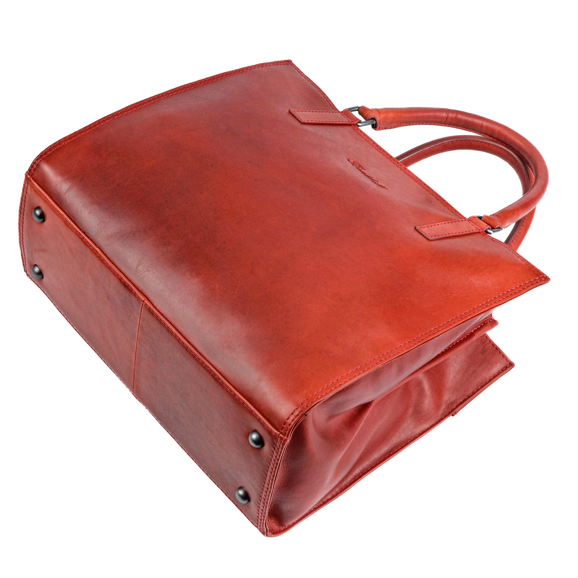 Benthill Henkeltasche Damen Echt Leder Tasche Handtasche Frauen Shopper Große Schultertasche, Reißverschlussfach – Bild 5 von 5