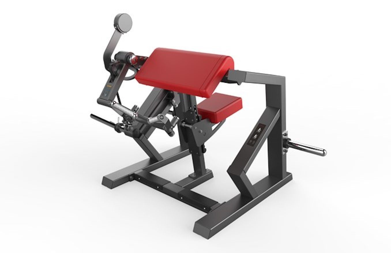 Stex Fitness Europe Kraftstation PLATE-LOADED Bizeps Biceps Curl Fitness Arm Training, Verarbeitung hochwertiger Materialien, ergonomische Konstruktion