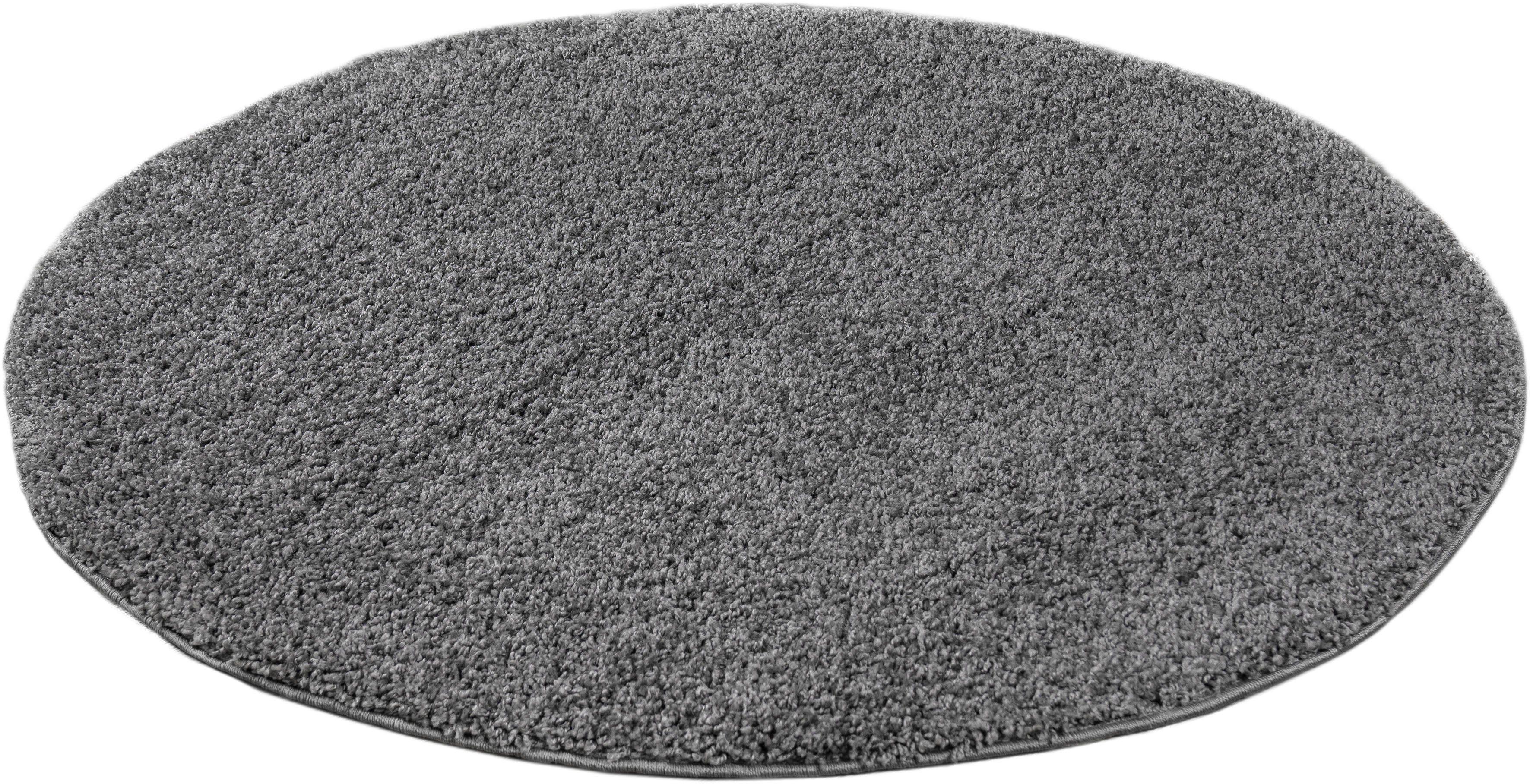 OTTO home Hochflor-Teppich Viva Shaggy, in Standard- und Premium-Qualität, 30 mm oder 45 mm Höhe, rund, Uni Farben, einfarbig, weich, kuschelig, Läufer, Kundenliebling