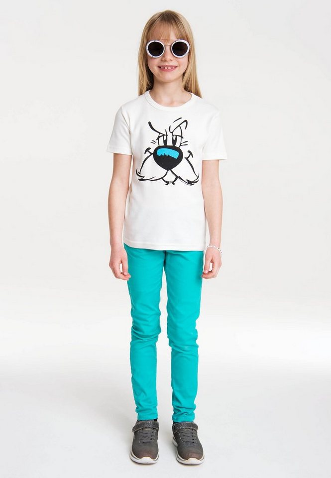 LOGOSHIRT T-Shirt Idefix - Faces - Asterix mit tollem Frontdruck, Aus  reiner und hochwertiger Baumwolle mit idealer Passform